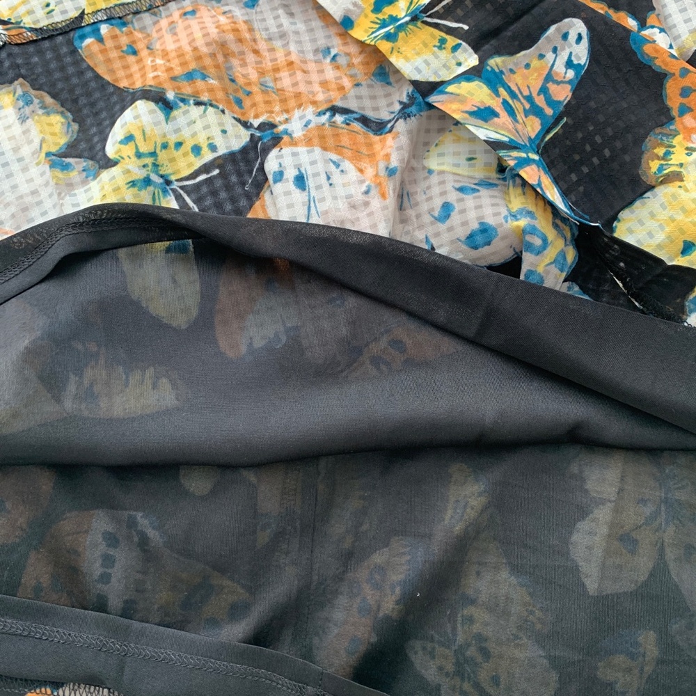 Nine West Black Butterfly Sleeveless Dress- 16 - Picture 8 of 10